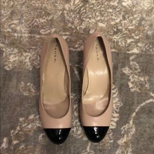 Tahari leather pumps